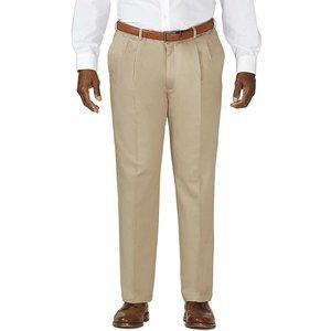 ...Haggar Work to Weekend Classic Fit Pleated Pants